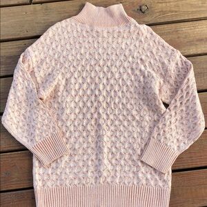 Terracotta and Cream Oversized sweater